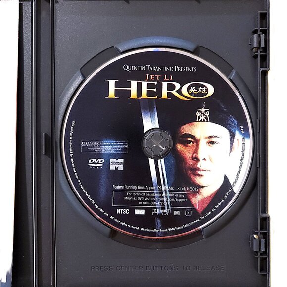 Quentin Tarantino’s “Hero” (2002) Widescreen Edition DVD (Jet Li) - Picture 6 of 6